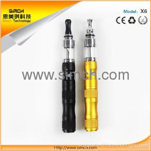 2013 Best quality & various colors 1300mAh x6 e cigarette with OEM